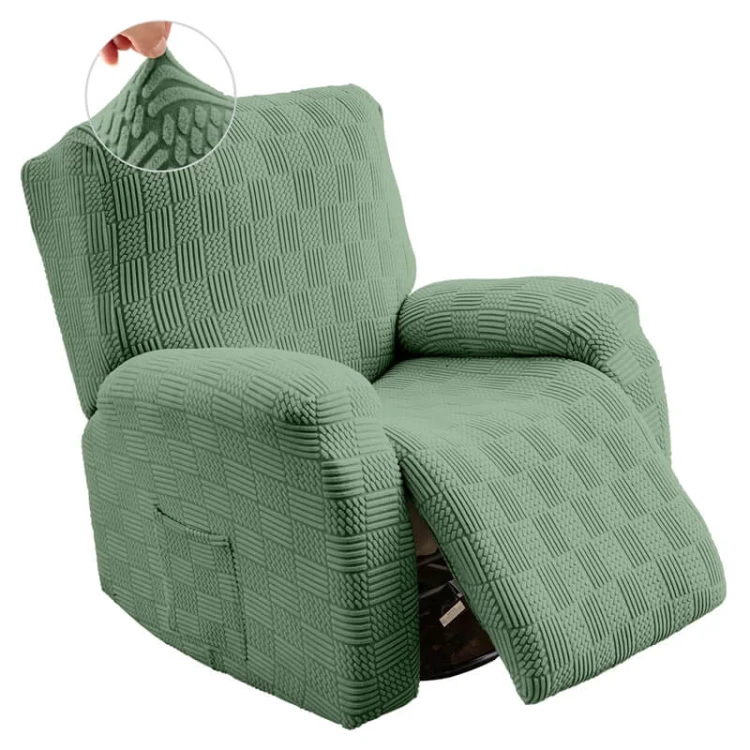 Żakardowy pokrowiec na fotel rozkładany - bricks - Matcha.jpg