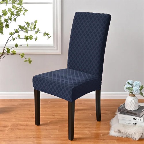 Żakardowy pokrowiec na krzesło XL - romb II - Navy.jpg