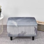 Pokrowiec na pufę - podnóżek - Piume delicate