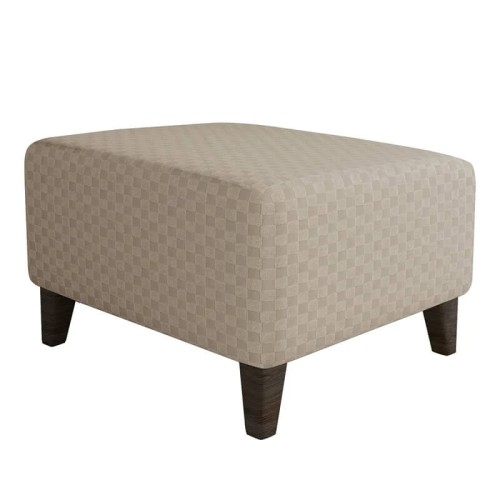 Pokrowiec na podnóżek pufę żakardowy prostokątny - chessboard - INCA TEMPLE.jpg
