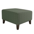 Pokrowiec na podnóżek pufę żakardowy prostokątny - chessboard - CATACHAN GREEN.jpg