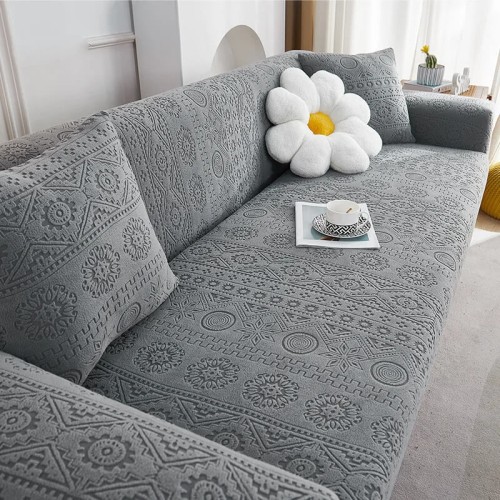 ŻAKARDOWY POKROWIEC NA KANAPĘ - SOFĘ - enigmatico - Ciemnoszary.jpg