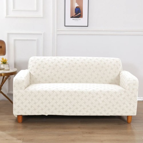 ŻAKARDOWY POKROWIEC NA KANAPĘ - SOFĘ - Pasy - POLAR BEAR.jpg