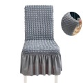 Żakardowy pokrowiec na krzesło z falbaną - bubble - GRISAILLE.jpeg