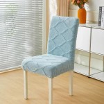 Żakardowy pokrowiec na krzesło - Aurora - Light Blue