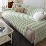 Uniwersalna narzuta na narożnik - kanapę - fotel - Rabbit - Matcha
