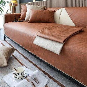 Uniwersalna narzuta na narożnik - kanapę - fotel - EcoLeather - GLAZED POT
