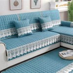 Uniwersalna narzuta na narożnik - kanapę - fotel - Santorini - Morski