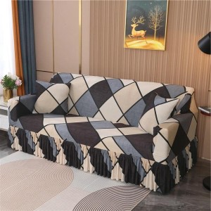 Pokrowiec na kanapę - sofę z falbaną - ALA BURBERRY