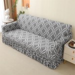 Pokrowiec na kanapę - sofę z falbaną - Lattice Elegance