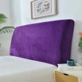 Aksamitny pokrowiec na zagłówek - oparcie łóżka - Fioletowy.jpeg