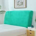 Aksamitny pokrowiec na zagłówek - oparcie łóżka - Zielony Neon
