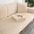 Uniwersalna narzuta na narożnik - kanapę - fotel - aksamit - Beżowy.jpeg