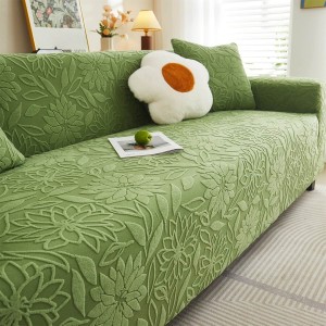 ŻAKARDOWY POKROWIEC NA KANAPĘ - SOFĘ - Embossed - Zielony