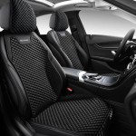 Pokrowce na fotele samochodowe przednie - HoneyComb - czarny