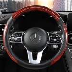 Pokrowiec na kierownice - luxury - 38cm - Czerwony