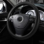 Silikonowy pokrowiec na kierownice - Sharpy - 38cm - Czarny