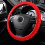 Silikonowy pokrowiec na kierownice - Sharpy - 38cm - Czerwony