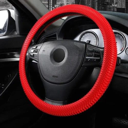 Silikonowy pokrowiec na kierownice - Sharpy - 38cm - Czerwony.jpeg