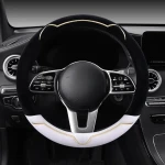 Pokrowiec na kierownice - Bear - 38cm - Biały