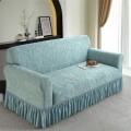 Żakardowy pokrowiec na kanapę - sofę z falbaną - Embossed - Canal Blue.jpg