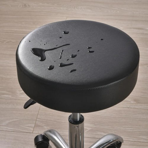 Skórzany pokrowiec na taboret okrągły - Blackened Pearl.jpeg