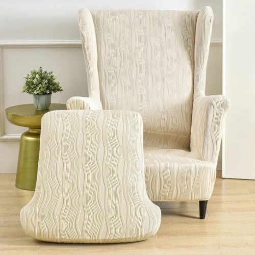 POKROWIEC NA FOTEL USZAK - ŻAKARDOWY - storto - Beżowy.jpeg