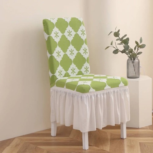 Żakardowy pokrowiec na krzesło z falbaną - Harvito.jpeg
