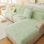 Pluszowy pokrowiec na siedzisko narożnika - kanapy - Whispering Pine