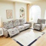 Elastyczny pokrowiec na fotel rozkładany - Serpalia