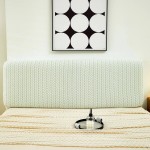 Żakardowy pokrowiec na zagłówek - oparcie łóżka - Vireta - Zielony