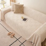 Narzuta na kanapę - Gridweave - Biały