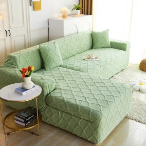 ŻAKARDOWY POKROWIEC NA ROGÓWKĘ - NAROŻNIK - Aurora - Zielony