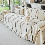 Narzuta na kanapę - Glittero - Biały