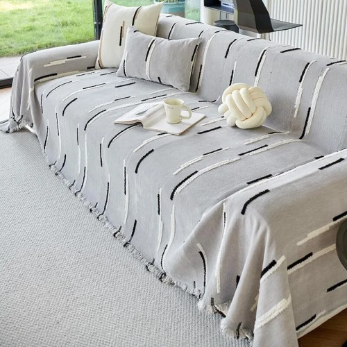 Narzuta na kanapę - Glittero - Jasnoszary.jpeg