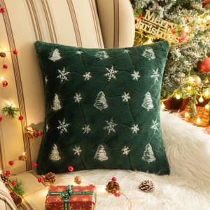 Świąteczna poszewka na poduszke - żakardowa - Festivity - GreeSil