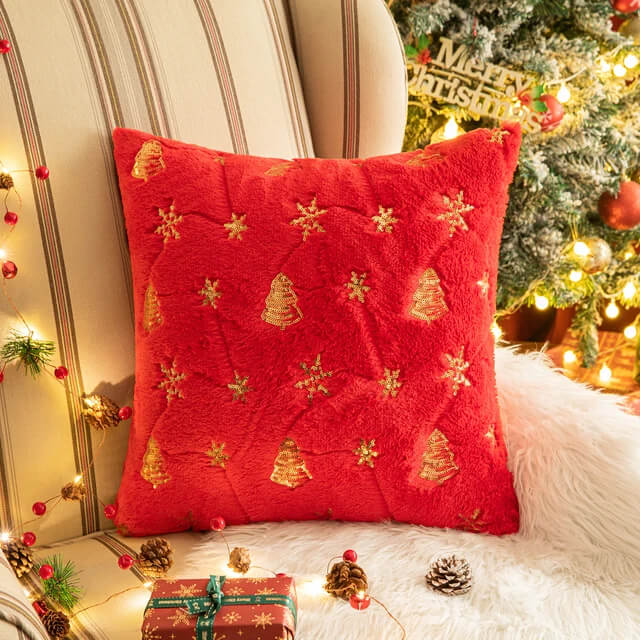 Świąteczna poszewka na poduszke - żakardowa - Festivity - ReGold.jpg