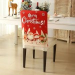 Świąteczny pokrowiec na oparcie krzesła - Elves