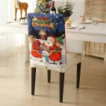 Świąteczny pokrowiec na oparcie krzesła - Feliz