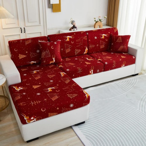 Świąteczny pokrowiec na siedzisko narożnika - kanapy - Nordic.jpg