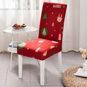 Świąteczny pokrowiec na krzesło - Cadeau