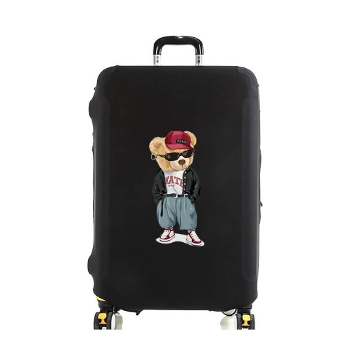 Elastyczny pokrowiec na walizkę - CoolBear - Czarny.jpeg