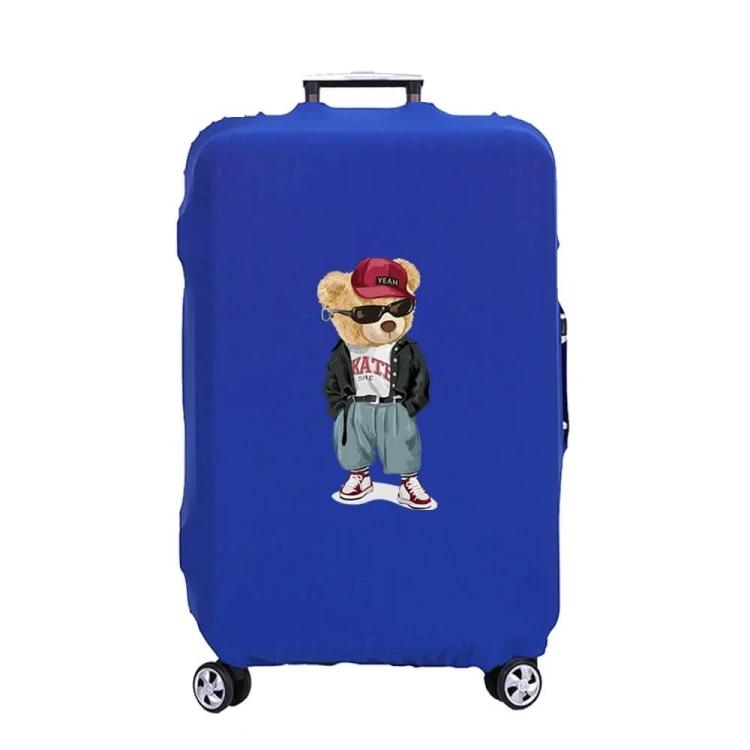 Elastyczny pokrowiec na walizkę - CoolBear - Niebieski.jpeg