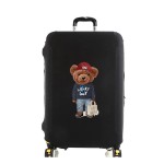 Elastyczny pokrowiec na walizkę - ShopBear - Czarny