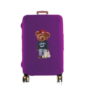 Elastyczny pokrowiec na walizkę - ShopBear - Fioletowy
