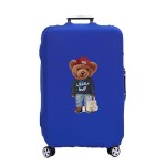 Elastyczny pokrowiec na walizkę - ShopBear - Niebieski