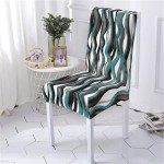 POKROWIEC NA KRZESŁO NOWOCZESNY - GeoArt - Aqua Wave