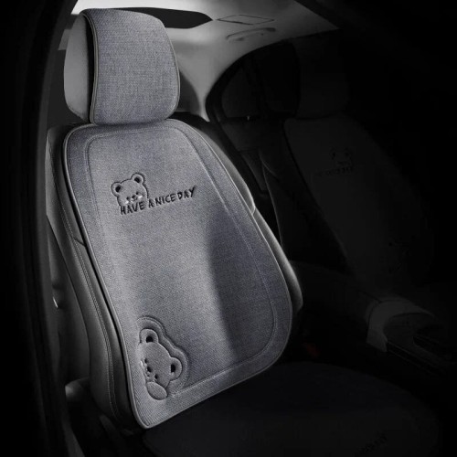 Pokrowiec na oparcie fotela samochodowego - Bearca - Grey Bear.jpeg