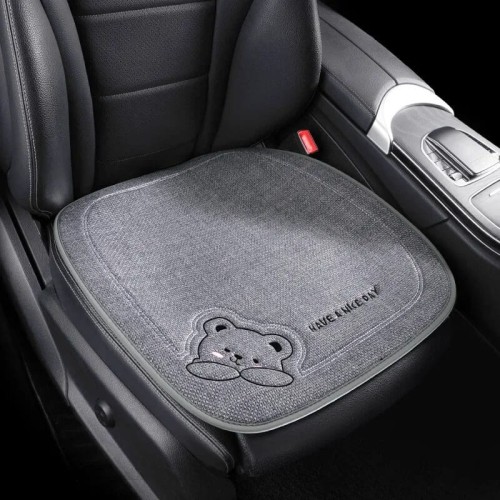 Pokrowiec na siedzisko fotela samochodowego przód - Bearca - Grey Bear.jpeg