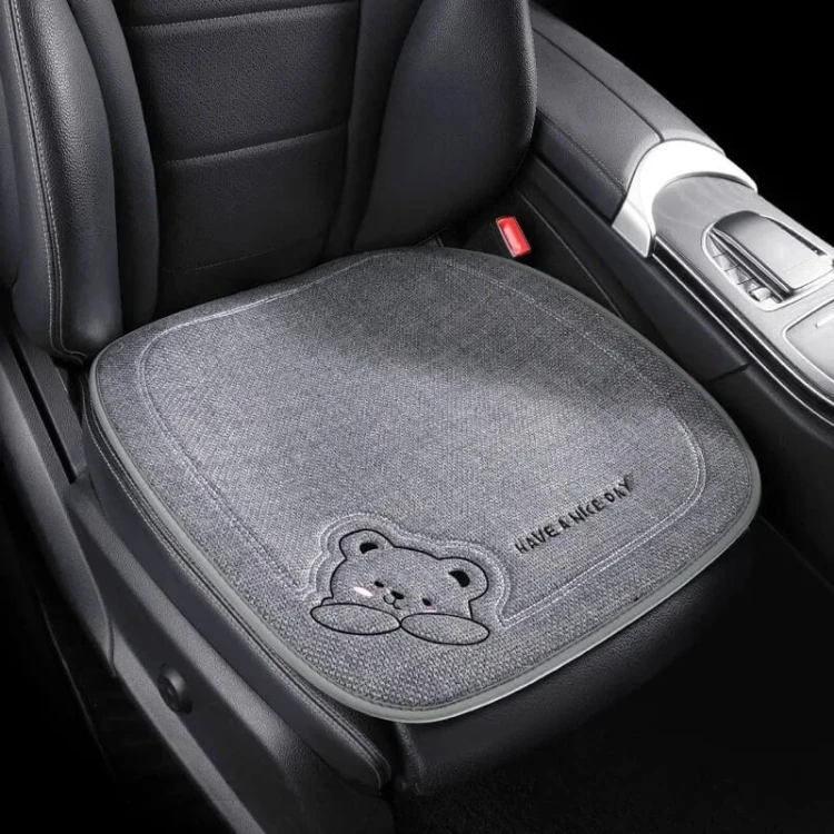 Pokrowiec na siedzisko fotela samochodowego przód - Bearca - Grey Bear.jpeg